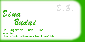 dina budai business card